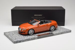Bentley Continental GT Speed Cabriolet Orange Metallic Minichamps 1:18 107139430 Metall — bild 6 av 6