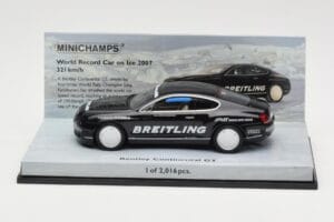 Bentley Continental GT World Record Car on Ice Svart Minichamps 1:43 436139026-O Metall