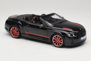 Bentley Continental Supersports ISR Cabriolet Svart Med Röda Fälgar Bburago 1:18 18-11035 Metall — bild 6 av 8
