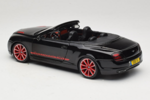 Bentley Continental Supersports ISR Cabriolet Svart Med Röda Fälgar Bburago 1:18 18-11035 Metall — bild 7 av 8