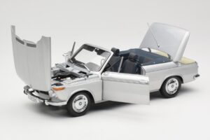 BMW 1600 Cabriolet Silver Minichamps 1:18 80430145819 Metall — bild 2 av 8