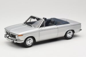 BMW 1600 Cabriolet Silver Minichamps 1:18 80430145819 Metall