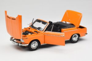 BMW 1600 Cabriolet Orange Minichamps 1:18 100021030-O Metall — bild 2 av 8