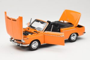 BMW 1600 E10 Cabriolet Orange Minichamps 1:18 100021030 Metall — bild 2 av 8