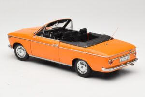 BMW 1600 E10 Cabriolet Orange Minichamps 1:18 100021030 Metall — bild 7 av 8