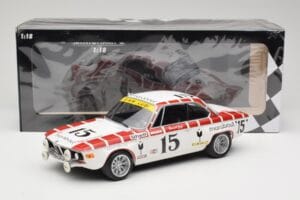 BMW 2800 CS E9 #15 Team Marabout Gaye / S. Braillard 24 Hours of Spa 1972 Minichamps 1:18 155722715 Metall — bild 6 av 6