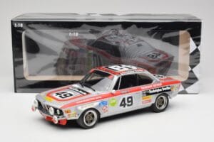 BMW 2800 CS E9 #49 Team Schnitzer G. Herzog / H. Heyer 24 Hours of Spa 1972 Minichamps 1:18 155722749 Metall — bild 6 av 6