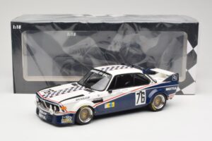 BMW 3.0 CSL E9 Garage Du Bac #76 P. Depnic / H. Coulon 24 Hours of Le Mans 1977 Minichamps 1:18 155772576 Metall — bild 6 av 6