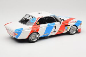 BMW 3.0 CSL E9 #2 Luigi Racing A. de Fierlant / P. Xhenceval Winners 24 Hours of Spa 1975 Minichamps 1:18 155752602 Metall — bild 2 av 6