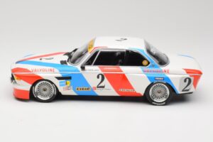 BMW 3.0 CSL E9 #2 Luigi Racing A. de Fierlant / P. Xhenceval Winners 24 Hours of Spa 1975 Minichamps 1:18 155752602 Metall — bild 3 av 6