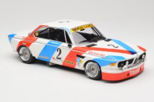 BMW 3.0 CSL E9 #2 Luigi Racing A. de Fierlant / P. Xhenceval Winners 24 Hours of Spa 1975 Minichamps 1:18 155752602 Metall — bild 4 av 6