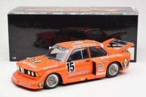 BMW 320i #15 Jägermeister H-J. Stuck Winner DRM Eifelrennen 1977 Minichamps 1:18 180772115 Metall — bild 8 av 8