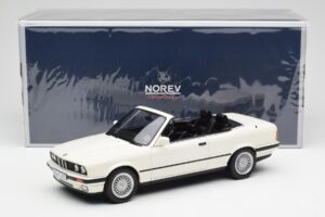 BMW 325i E30 Cabriolet Alpine Vit Norev 1:18 183213 Metall — bild 6 av 6