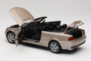 BMW 328i E46 Cabriolet Sand Beige Metallic Kyosho 1:18 80430009756 Metall — bild 6 av 9