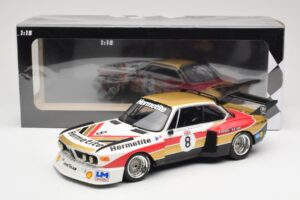 BMW 3.5 CSL E9 Hermetite #8 J. Fitzpatrick / T. Walkinshaw 1000 km Nurburgring 1976 Minichamps 1:18 155762608 Metall — bild 6 av 6