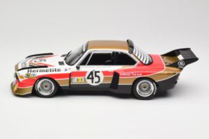 BMW 3.5 CSL E9 #45 Hermetite T. Walkinshaw / J. Fitzpatrick 24 Hours of Le Mans 1976 Minichamps 1:18 155762645 Metall — bild 3 av 6