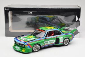 BMW 3.5 CSL E9 Schnitzer #10 D. Quester / R. Peterson 6 Hours Watkins Glen 1976 Minichamps 1:18 155762610 Metall — bild 6 av 6