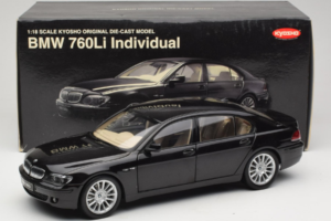 BMW 760Li E66 Individual Svart Kyosho 1:18 08573RB Metall — bild 8 av 8
