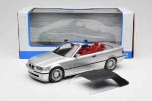 BMW Alpina B3 E36 3.2 Cabriolet Arctic Silver MCG 1:18 MCG18322 Metall — bild 8 av 8