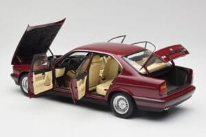 BMW 535i E34 Röd Minichamps 1:18 100024002 Metall — bild 5 av 8