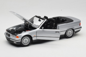 BMW 3 Series E36 Cabriolet Silver UT Models 1:18 BMW008 Metall — bild 2 av 8