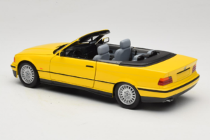 BMW 3 Series E36 Cabriolet Gul UT Models 1:18 BMW007 Metall — bild 7 av 8