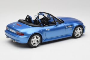 BMW Z3 E36 M Roadster Estoril Blue Bburago 1:18 3349-M1 Metall — bild 3 av 8