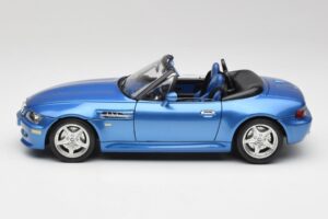 BMW Z3 E36 M Roadster Estoril Blue Bburago 1:18 3349-M1 Metall — bild 4 av 8