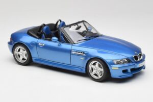 BMW Z3 E36 M Roadster Estoril Blue Bburago 1:18 3349-M1 Metall — bild 6 av 8