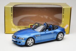 BMW Z3 E36 M Roadster Estoril Blue Bburago 1:18 3349-M1 Metall — bild 8 av 8