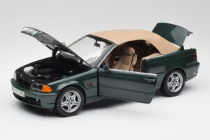 BMW 3 E46 Cabriolet Grön Kyosho 1:18 80430009757 Metall — bild 2 av 8