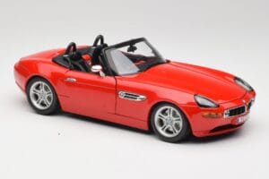 BMW Z8 E52 Röd Bburago 1:18 Z8001 Metall — bild 6 av 8