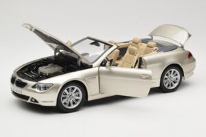 BMW 6 Series E64 Cabriolet Mineral Silver Metallic Kyosho 1:18 80430153437 Metall — bild 2 av 9