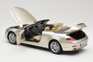 BMW 6 Series E64 Cabriolet Mineral Silver Metallic Kyosho 1:18 80430153437 Metall — bild 6 av 9