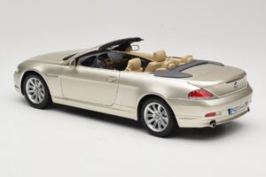 BMW 6 Series E64 Cabriolet Mineral Silver Metallic Kyosho 1:18 80430153437 Metall — bild 8 av 9