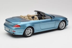 BMW 6 E64 Cabriolet Ljusblå Kyosho 1:18 80430153440 Metall — bild 3 av 8