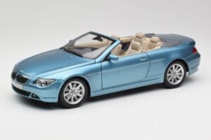 BMW 6 E64 Cabriolet Ljusblå Kyosho 1:18 80430153440 Metall