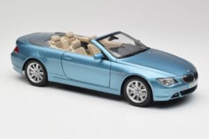 BMW 6 E64 Cabriolet Ljusblå Kyosho 1:18 80430153440 Metall — bild 6 av 8