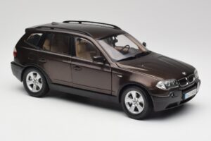 BMW X3 E83 3.0d Mörkbrun Metallic Kyosho 1:18 80430300736 Metall — bild 6 av 8