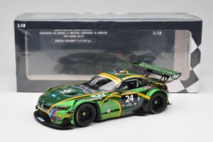 BMW Z4 E89 GT3 #24 Saudi Falcons K. Al Faisal / A. Binladen Dubai 24 Hours 2013 Minichamps 1:18 151132324 Metall — bild 6 av 6