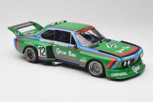 BMW 3.5 CSL E9 Gruppe 5 #12 H. Quester / G. Nilsson Zeltweg Winner 1976 Minichamps 1:18 180762012 Metall — bild 6 av 8