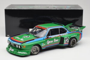 BMW 3.5 CSL E9 Gruppe 5 #12 H. Quester / G. Nilsson Zeltweg Winner 1976 Minichamps 1:18 180762012 Metall — bild 8 av 8