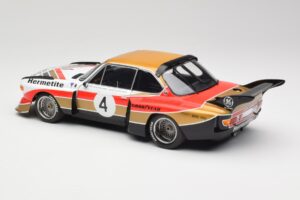BMW 3.5 CSL E9 Gruppe 5 #4 J. Fitzpatrick / T. Walkinshaw Silverstone Winner 1976 Minichamps 1:18 180762004 Metall — bild 7 av 8