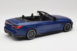 BMW M4 G82 Cabriolet Frozen Portimao Blue Minichamps 1:18 155021030 Metall — bild 2 av 6