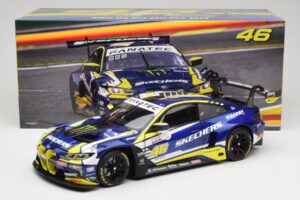 BMW M4 GT3 G82 #46 A. Farfus / V. Rossi Team WRT 24 Hours of Spa 2023 Minichamps 1:18 113232646 Metall — bild 8 av 8