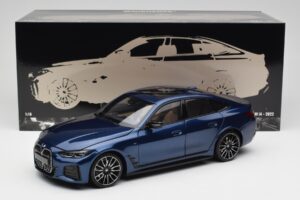 BMW i4 M50 G26 Portimao Blue Minichamps 1:18 110023012 Metall — bild 8 av 8