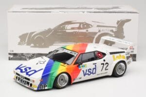 BMW M1 #72 BMW France Zol Auto B. Rousselot / J. Servanin 24 Hours of Le Mans 1981 Minichamps 1:18 180812972 Metall — bild 2 av 8