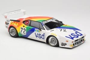 BMW M1 #72 BMW France Zol Auto B. Rousselot / J. Servanin 24 Hours of Le Mans 1981 Minichamps 1:18 180812972 Metall — bild 6 av 8