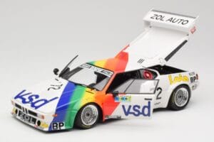 BMW M1 #72 BMW France Zol Auto B. Rousselot / J. Servanin 24 Hours of Le Mans 1981 Minichamps 1:18 180812972 Metall — bild 8 av 8
