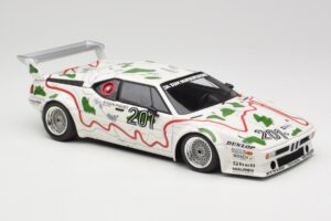 BMW M1 Procar #201 BMW Motorsport H. Stuck / N. Piquet 1000km Nürburgring 1980 Minichamps 1:18 180802901 Metall — bild 6 av 8